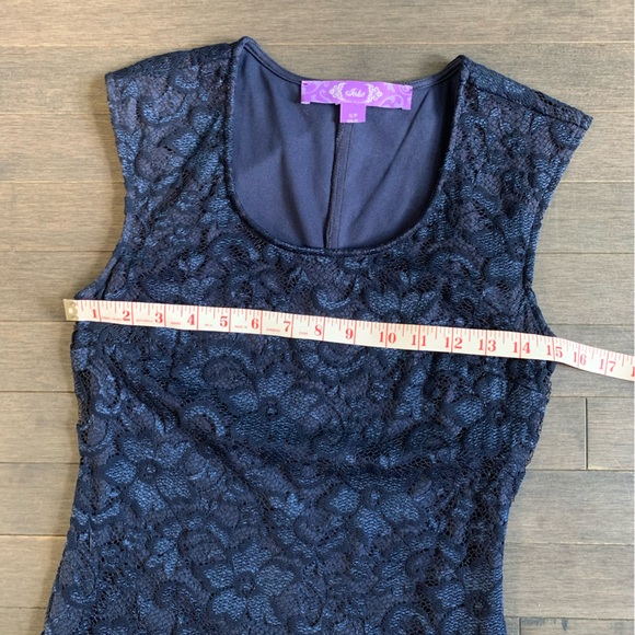 Blue Jolie Lace Dress Size S - Picture 2 of 6